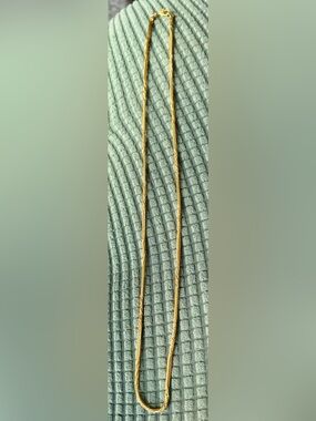 Multi-strand rope and twisted chain gold plated 20in